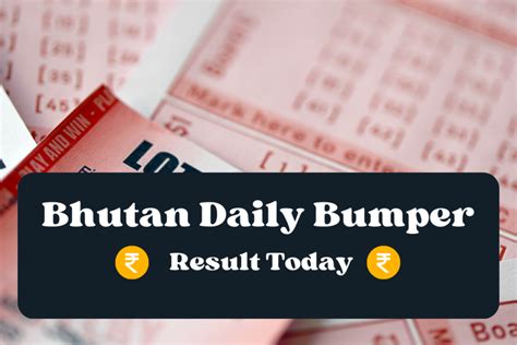 Decoding Bhutan Daily Bumper Result Chart: Analysis, Trade .